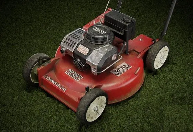 PBR Game 3D Models - Lawnmower TORO TV5002