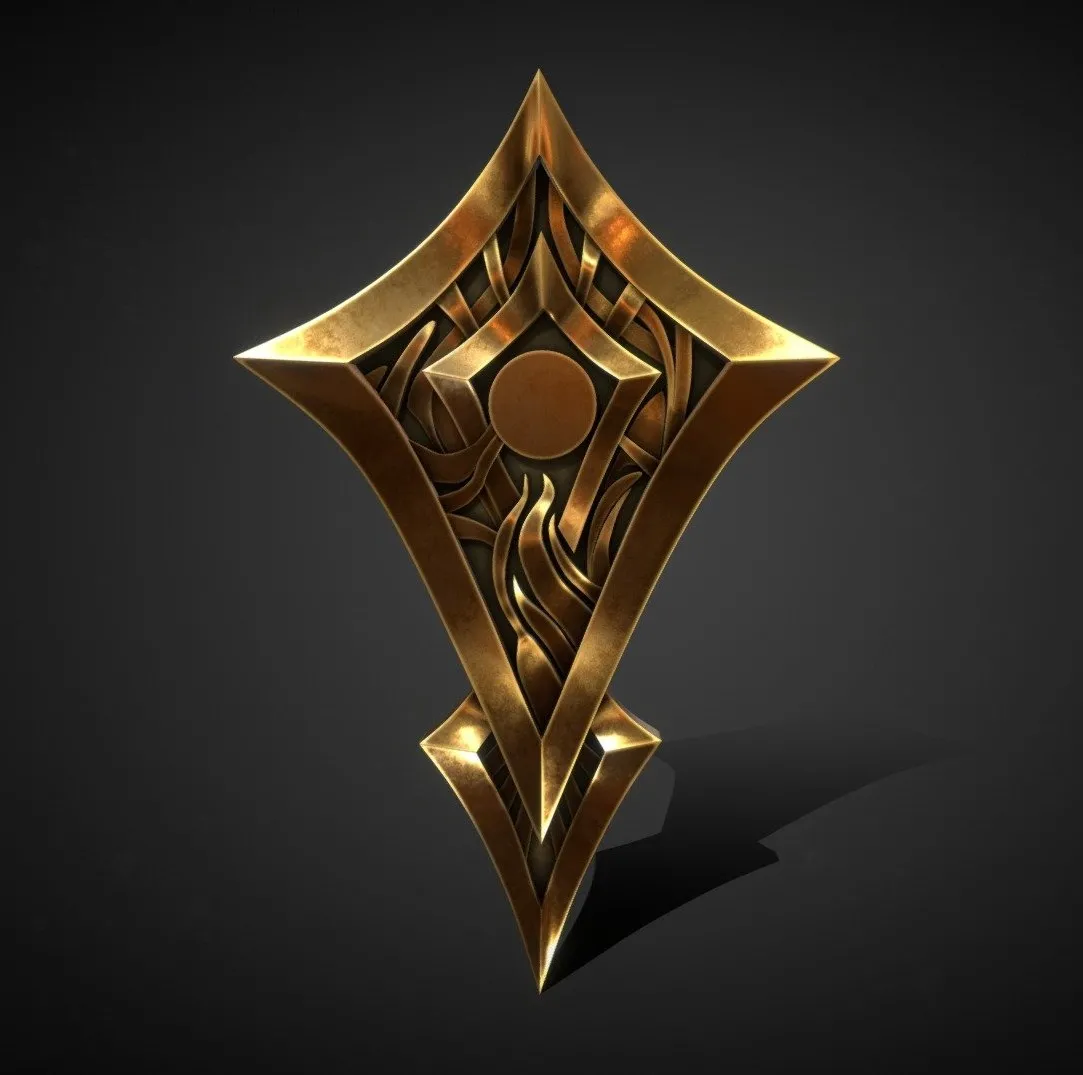 PBR Game 3D Models - League Of Legends Insignia