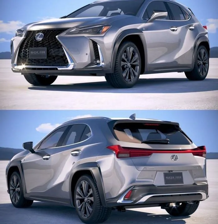 PBR Game 3D Models - Lexus UX 2019