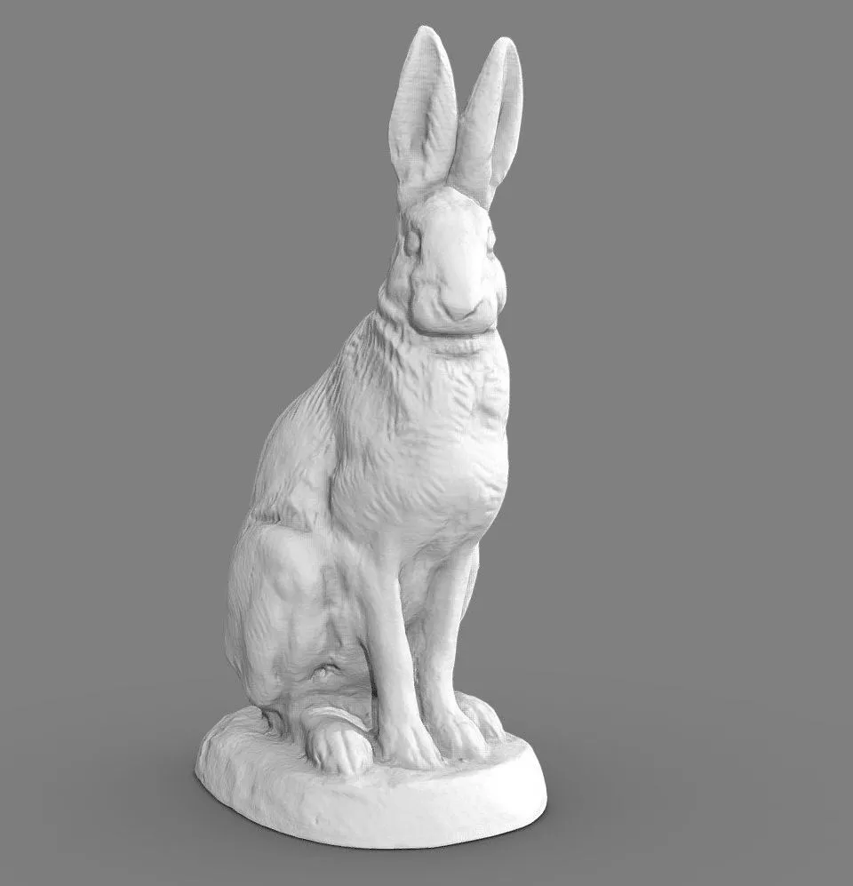 PBR Game 3D Models - Lievre Assis
