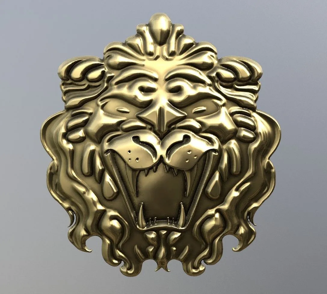 PBR Game 3D Models - Lion Relief