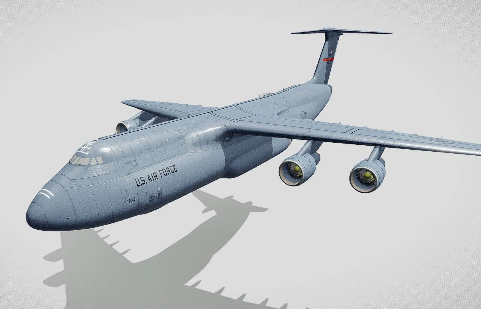 PBR Game 3D Models - Lockheed C 5 Galaxy