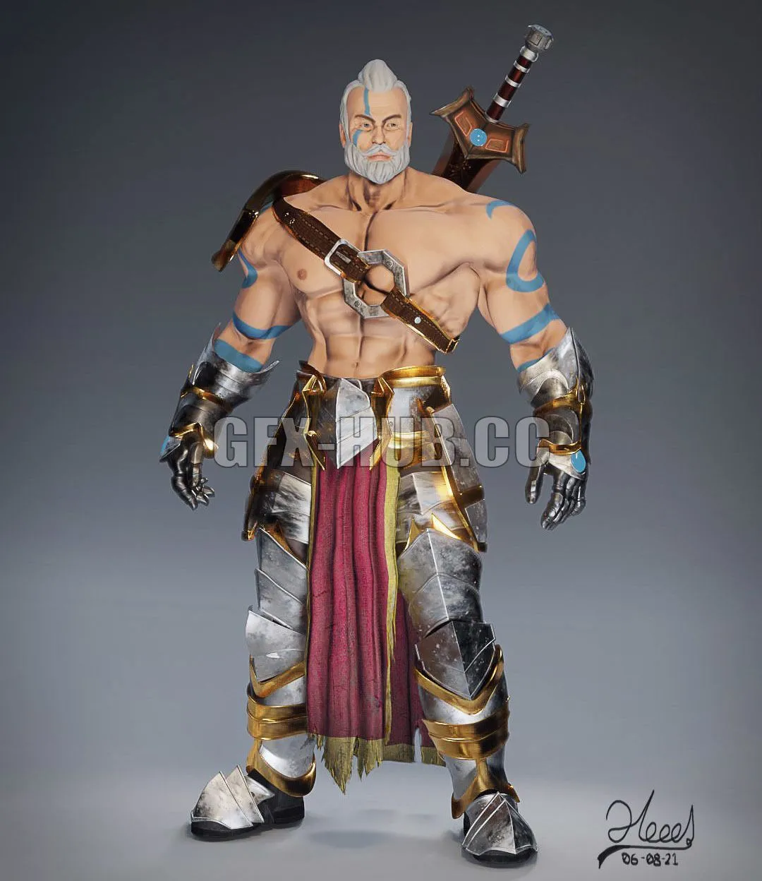 PBR Game 3D Models - Lost Warrior