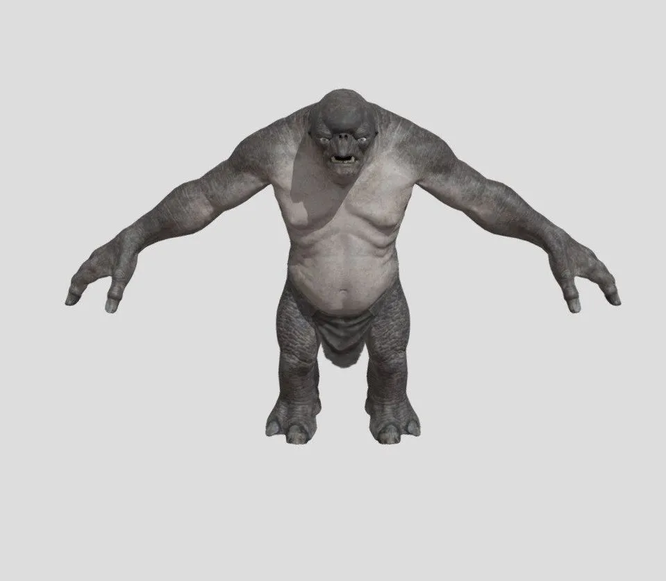 PBR Game 3D Models - Lotr Cave Troll