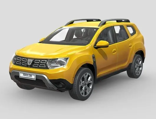 PBR Game 3D Models - Low Poly Car   Dacia Duster 2018