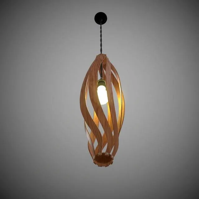 PBR Game 3D Models - Lustre With A Wooden Plafond