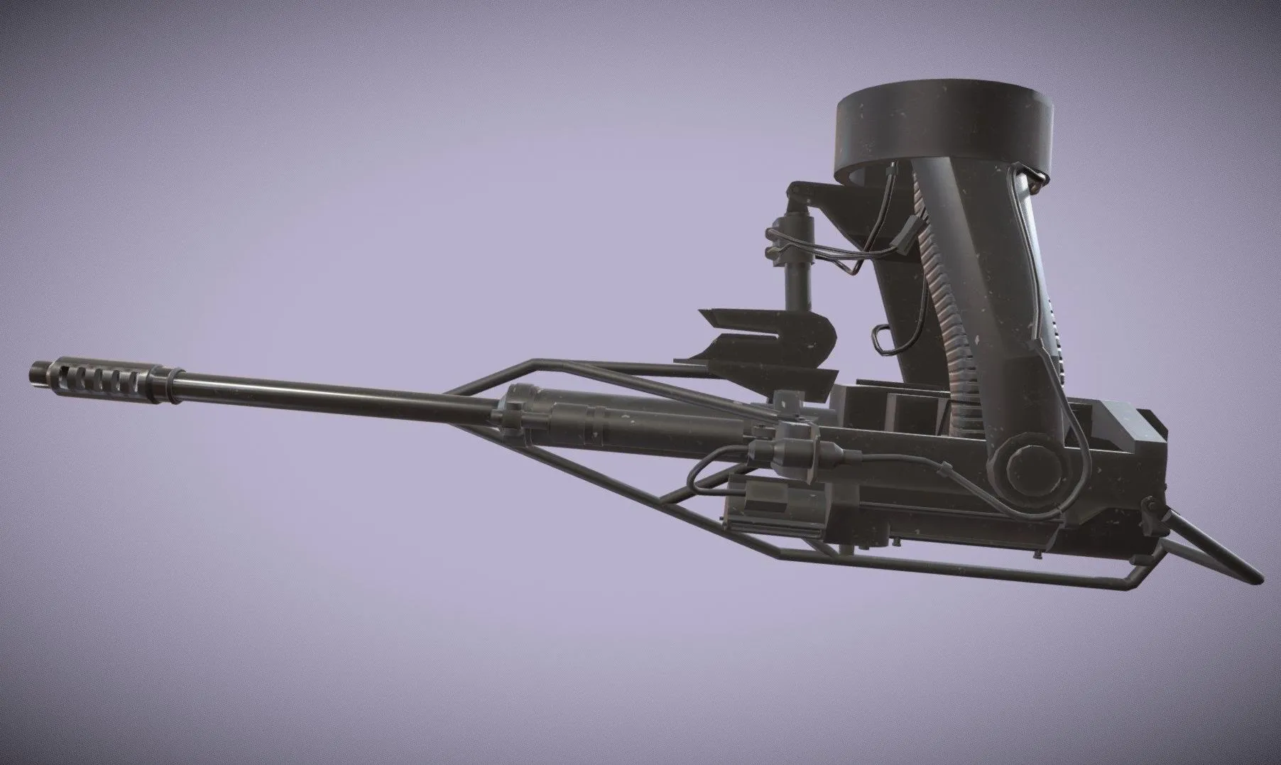 PBR Game 3D Models - M230 Chain Gun