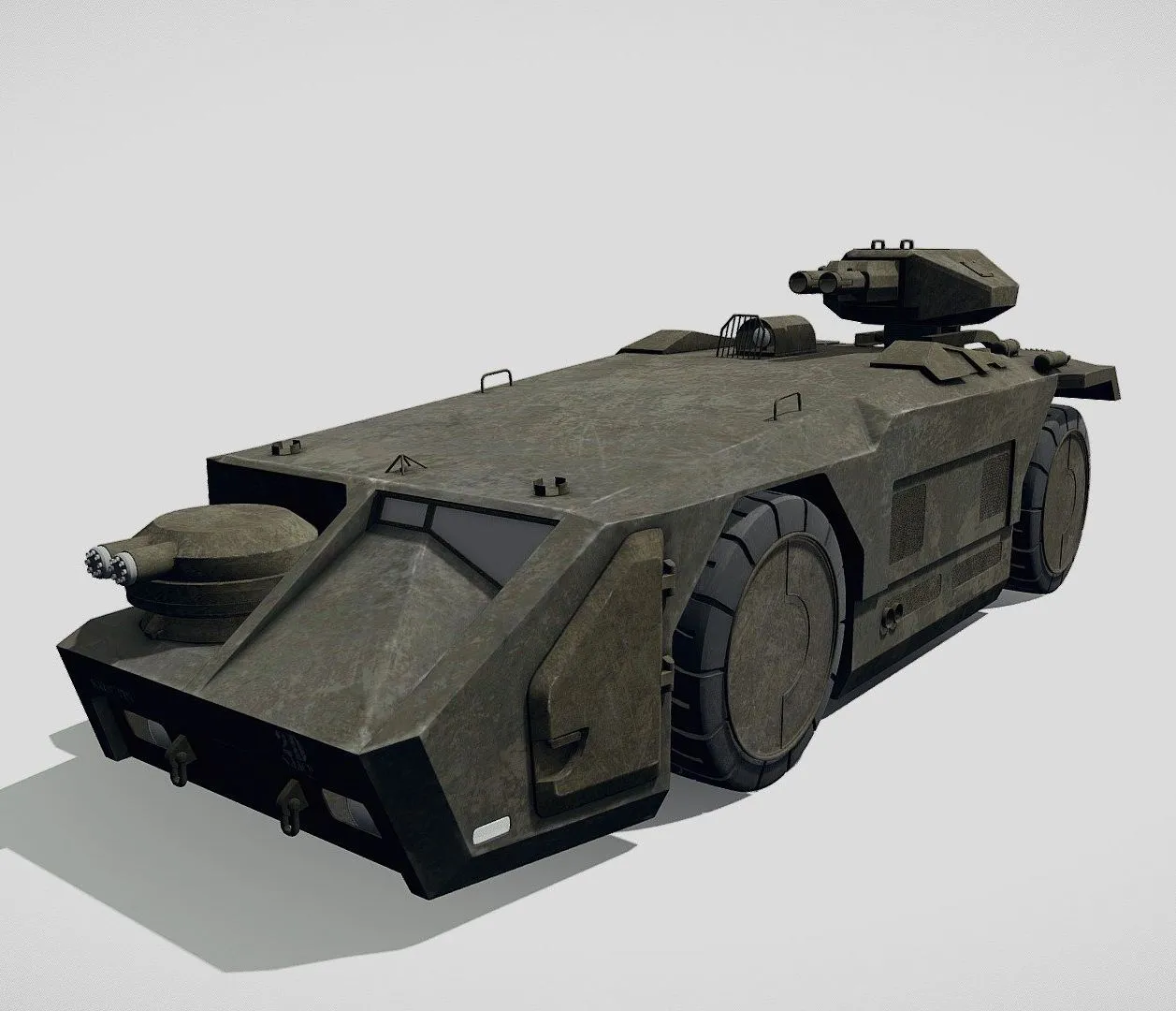 PBR Game 3D Models - M577 Armored Personel Carrier Apc