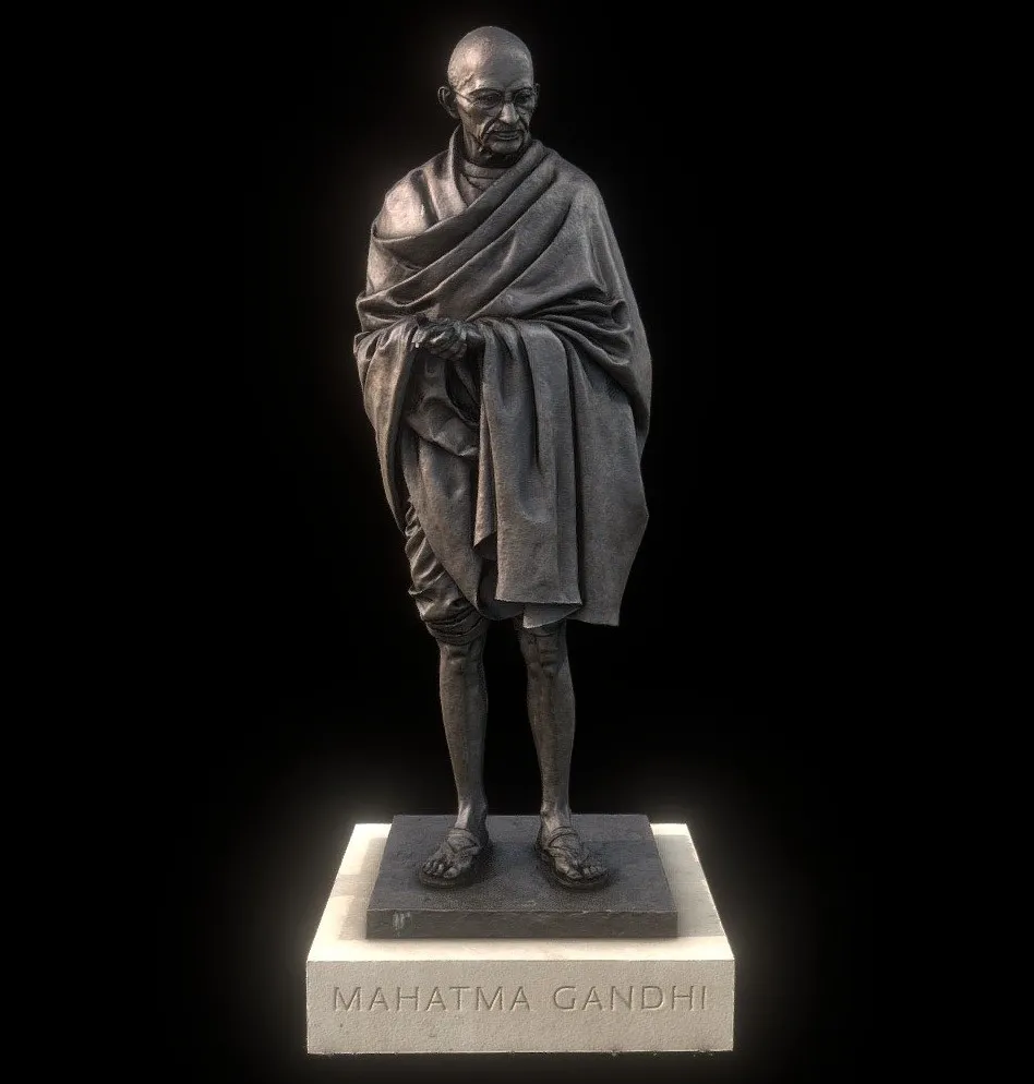PBR Game 3D Models - Mahatma Gandhi