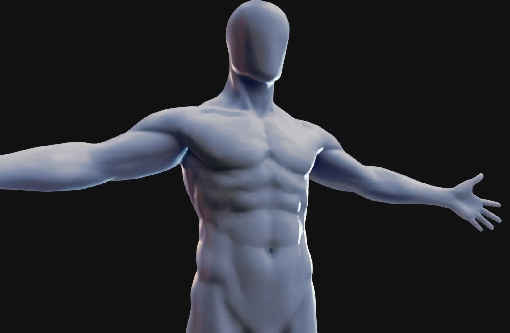 PBR Game 3D Models - Male Base Body