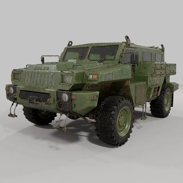 PBR Game 3D Models - Marauder Armored Car