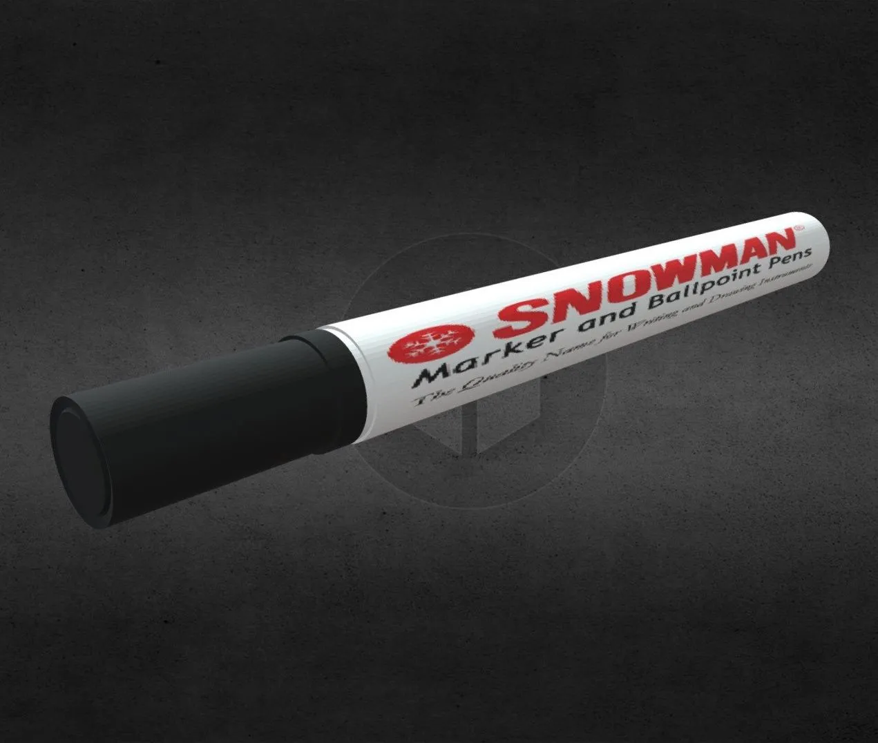 PBR Game 3D Models - Marker Spidol Snowman