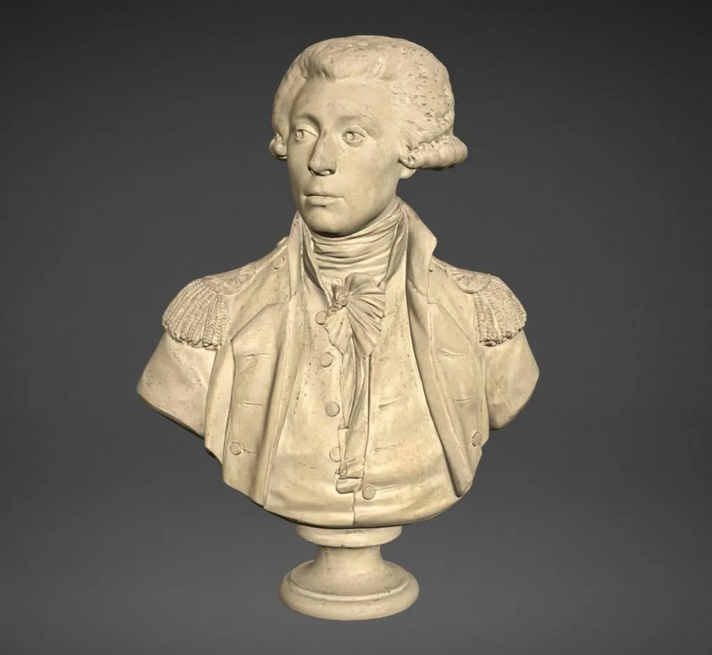 PBR Game 3D Models - Marquis De La Fayette