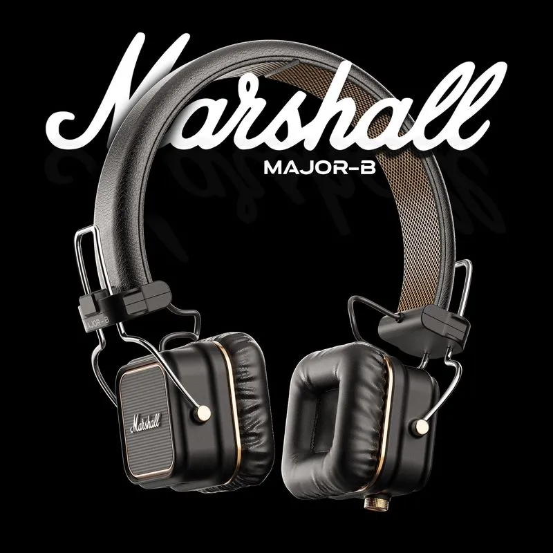 PBR Game 3D Models - Marshall Headphone Major B Concept