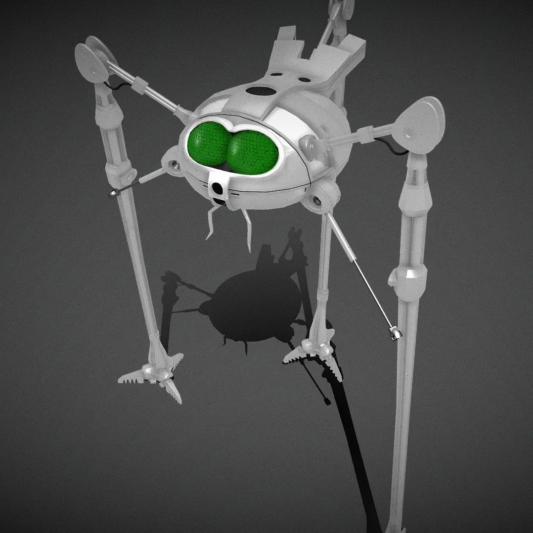 PBR Game 3D Models - Martian Fightimg Machine