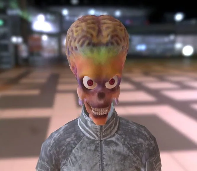 PBR Game 3D Models - Martian Leader Mars Attacks