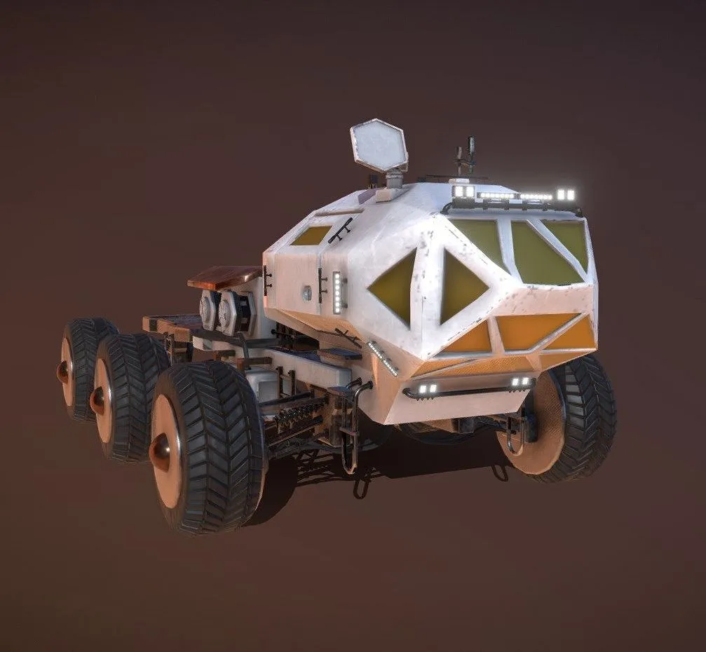 PBR Game 3D Models - Martian Rover
