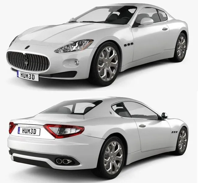 PBR Game 3D Models - Maserati GranTurismo 2011