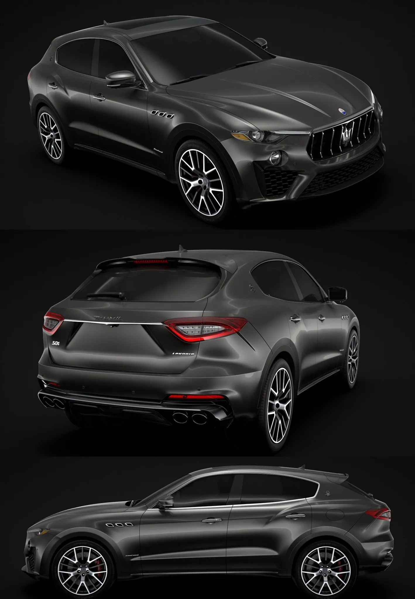 PBR Game 3D Models - Maserati Levante S Q4 GranSport 2019