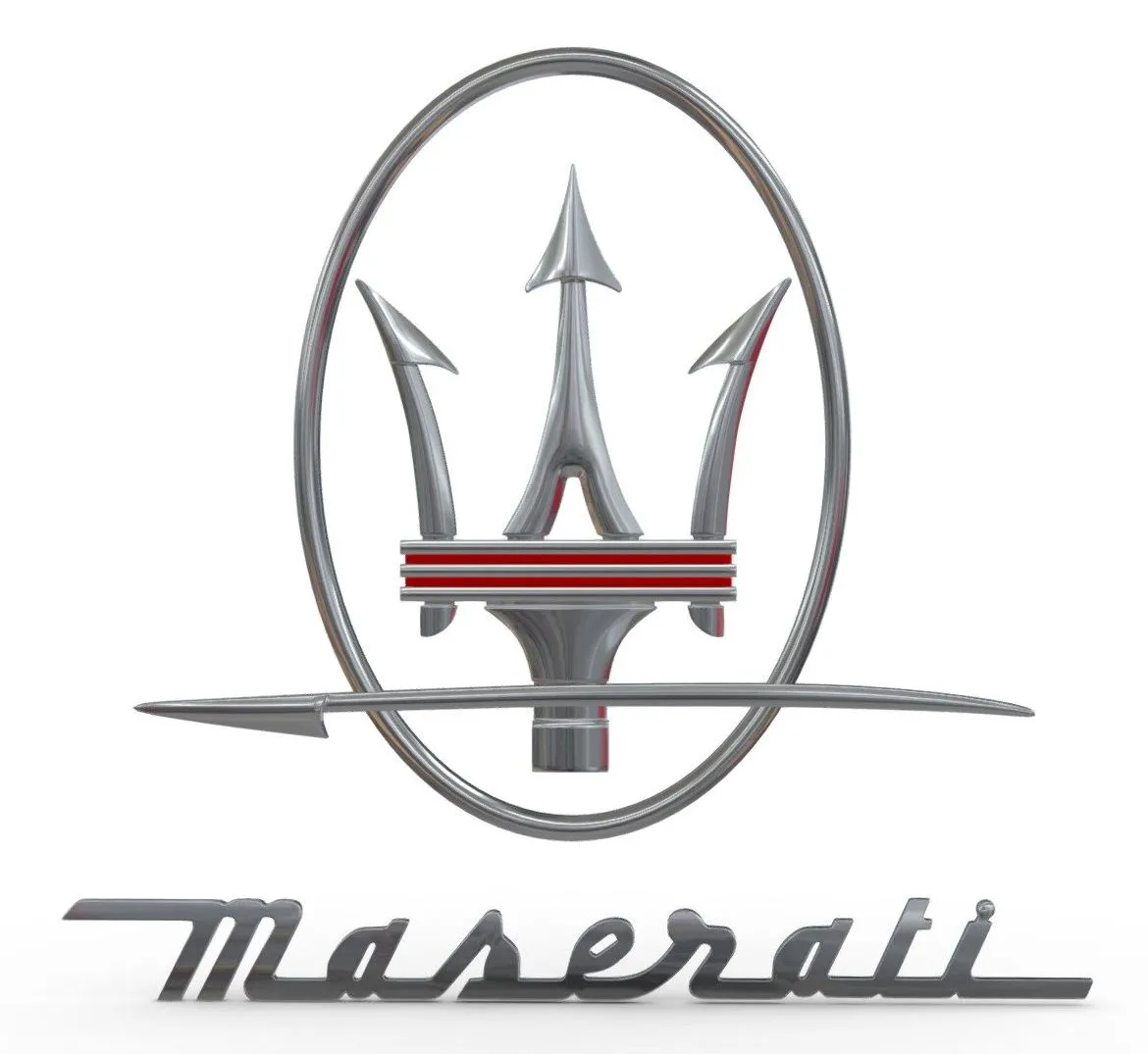 PBR Game 3D Models - Maserati Logo