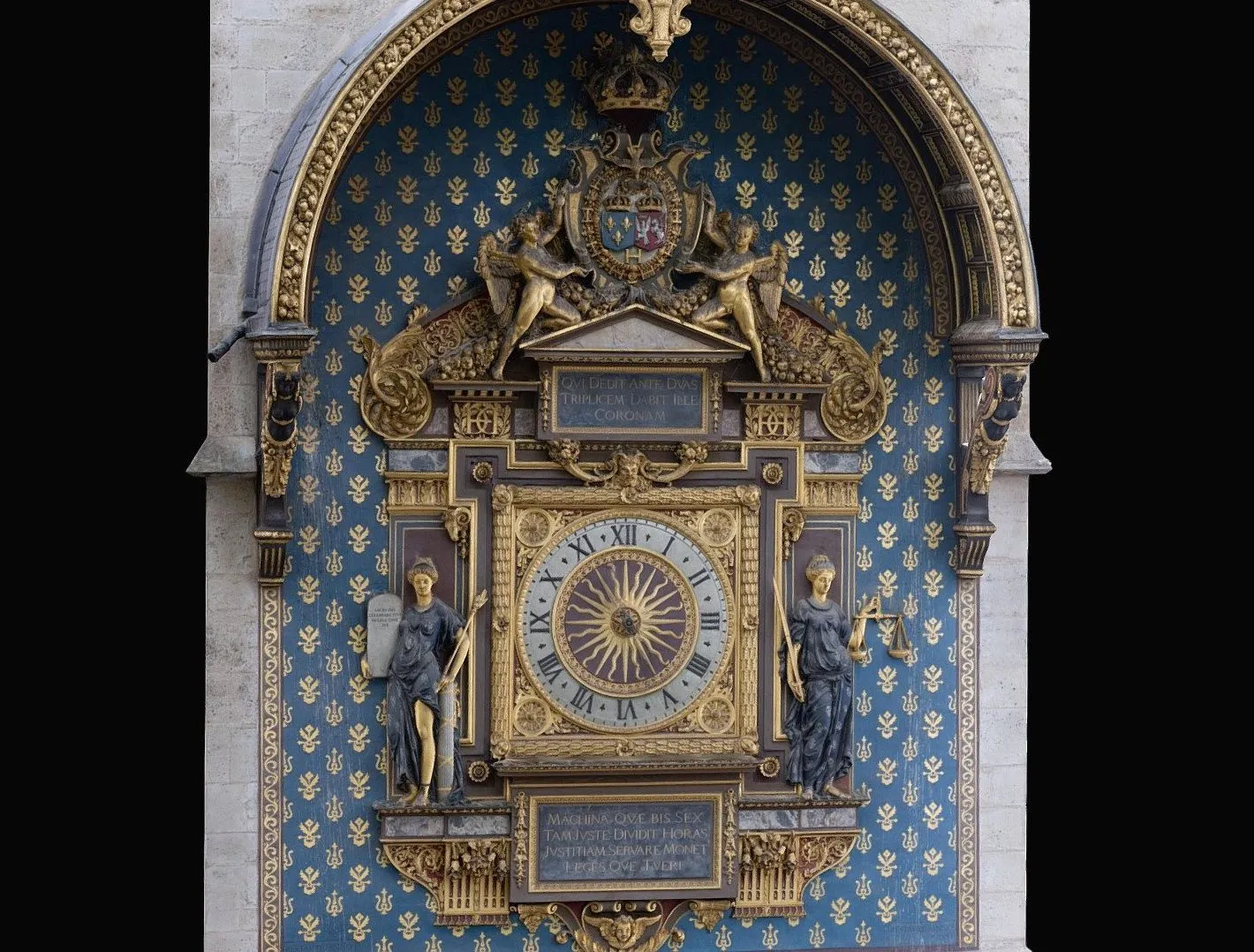 PBR Game 3D Models - Massive Old Clock In Paris France