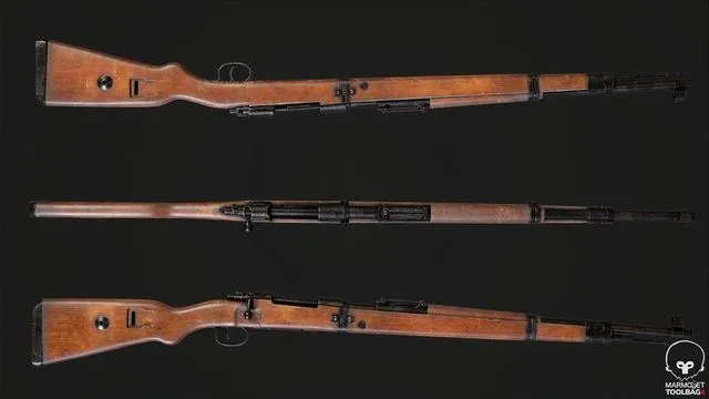 PBR Game 3D Models - Mauser Karabiner 98k