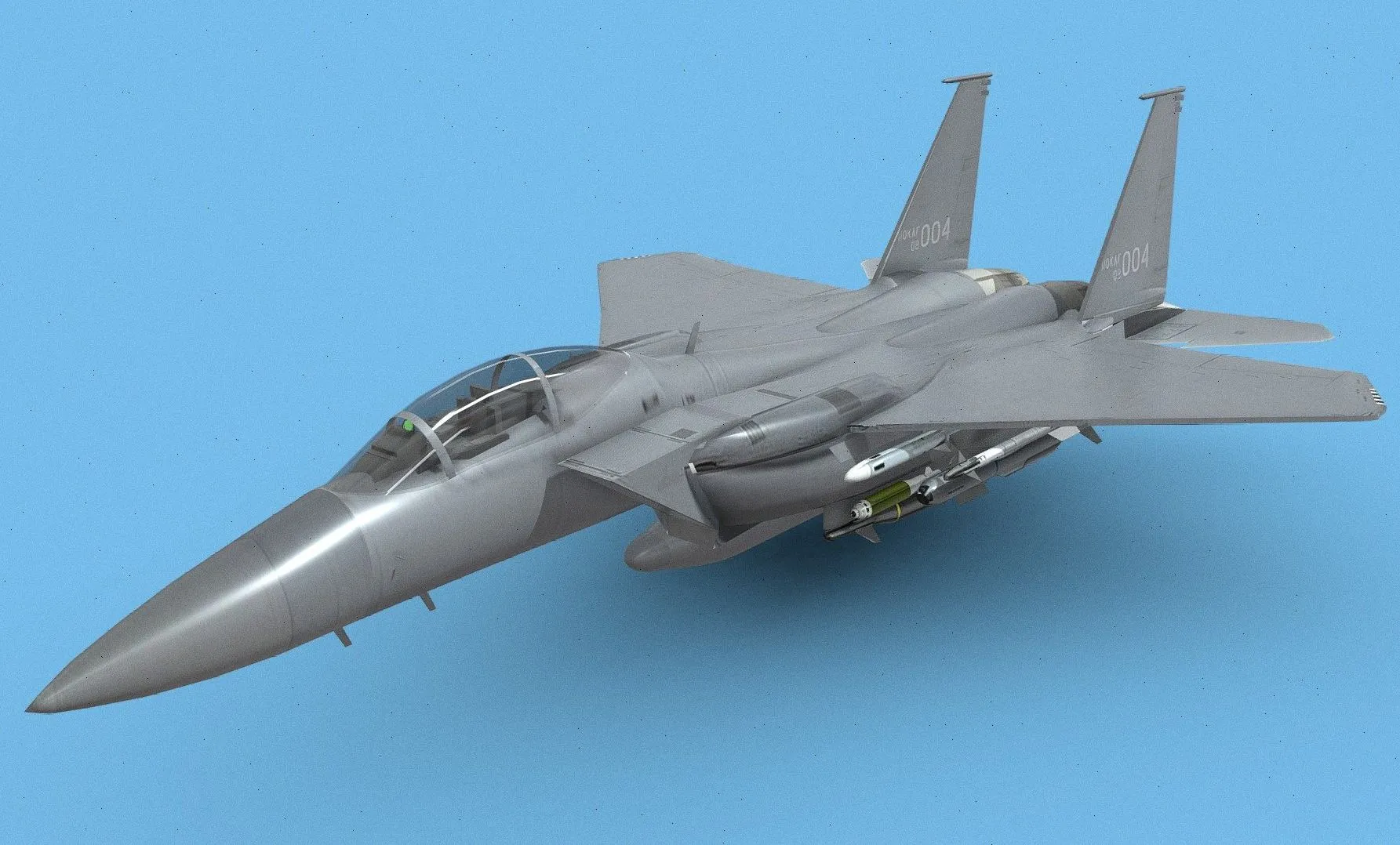 PBR Game 3D Models - Mcdonnell Douglas F 15 Strike Eagle