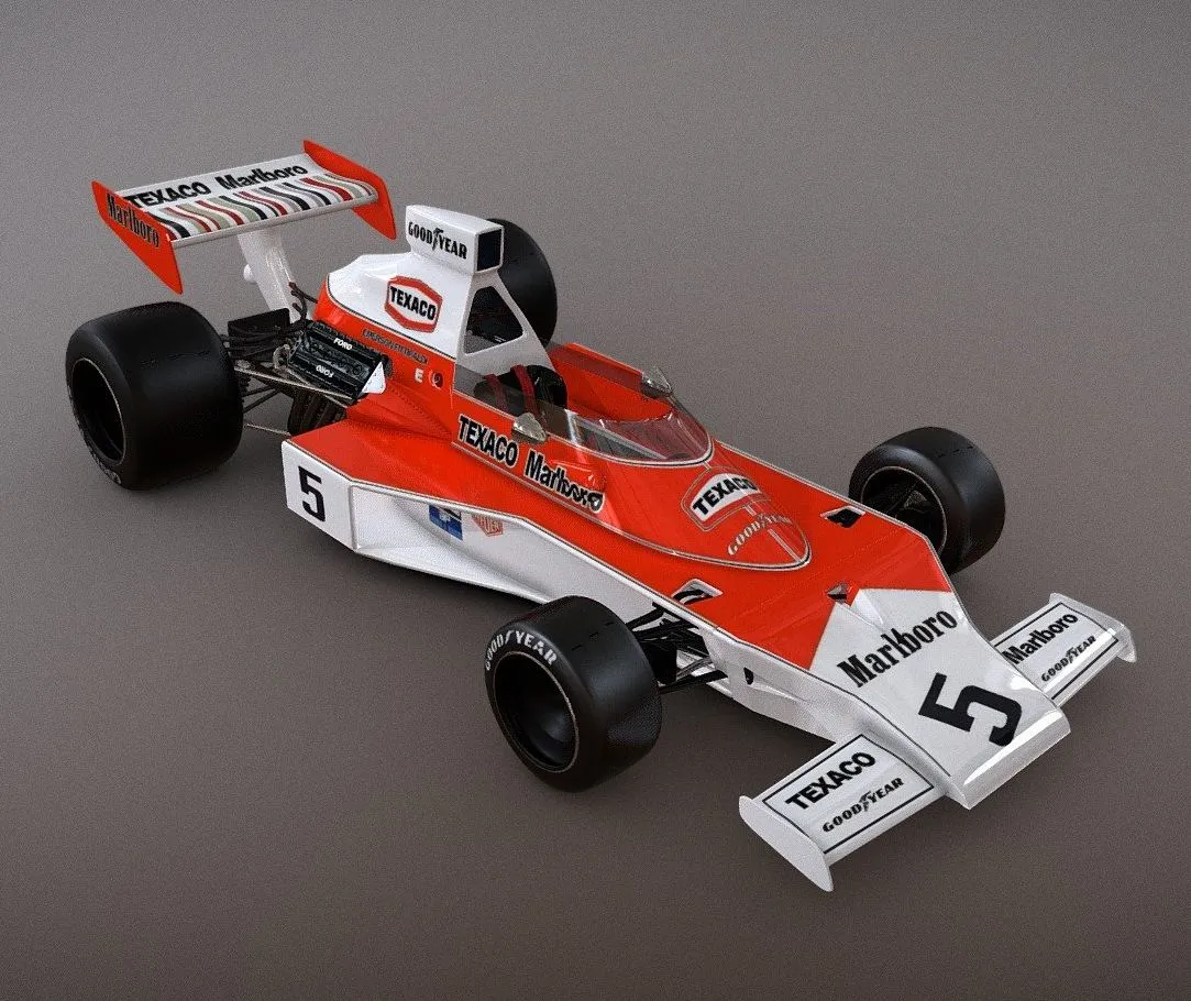 PBR Game 3D Models - Mclaren M23 4 Emerson Fittipaldi
