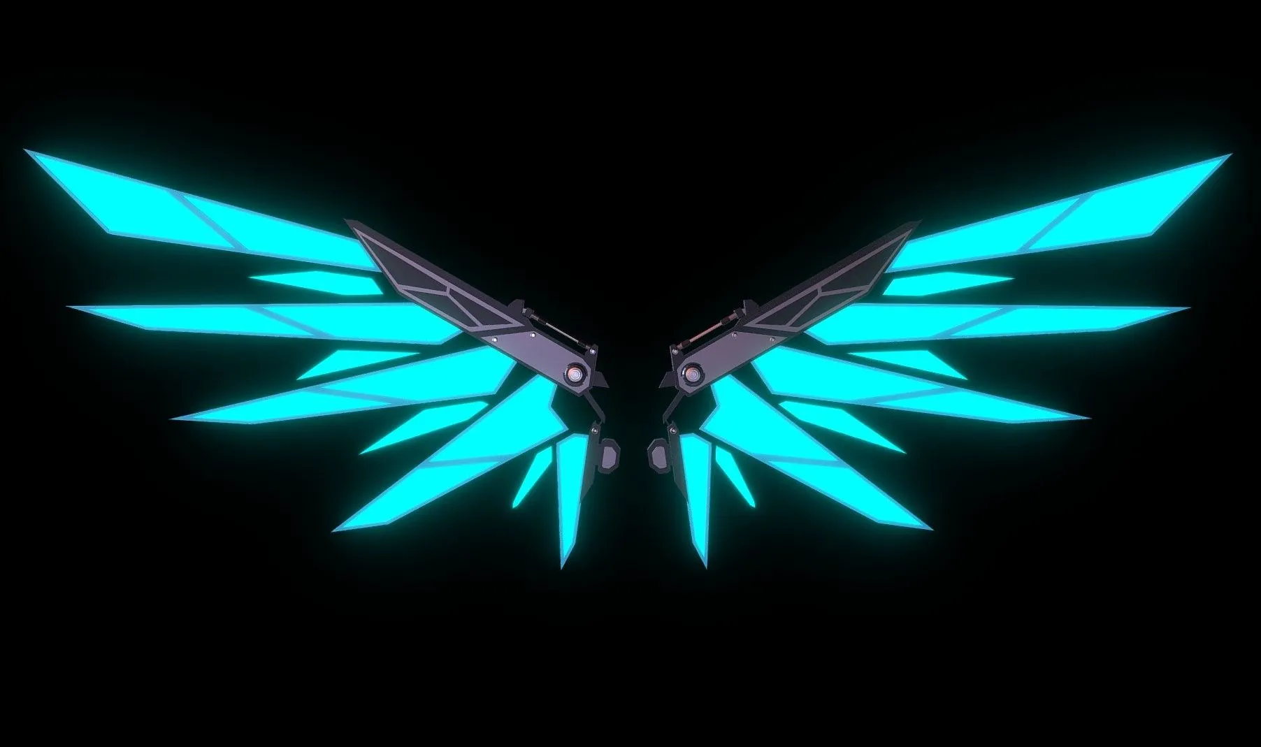 PBR Game 3D Models - Mechanic Wing