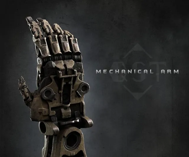 PBR Game 3D Models - Mechanical arm