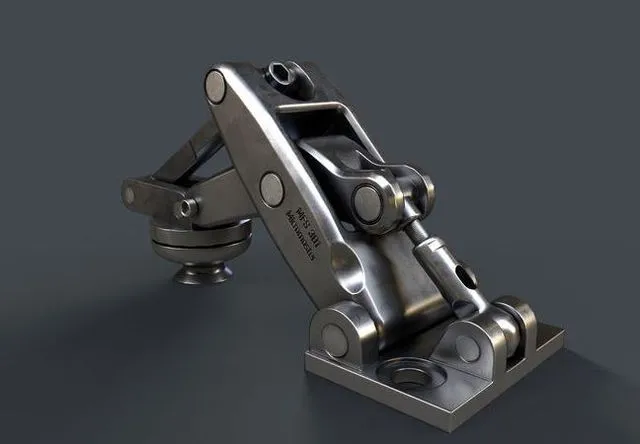 PBR Game 3D Models - Mechanism metal clamp