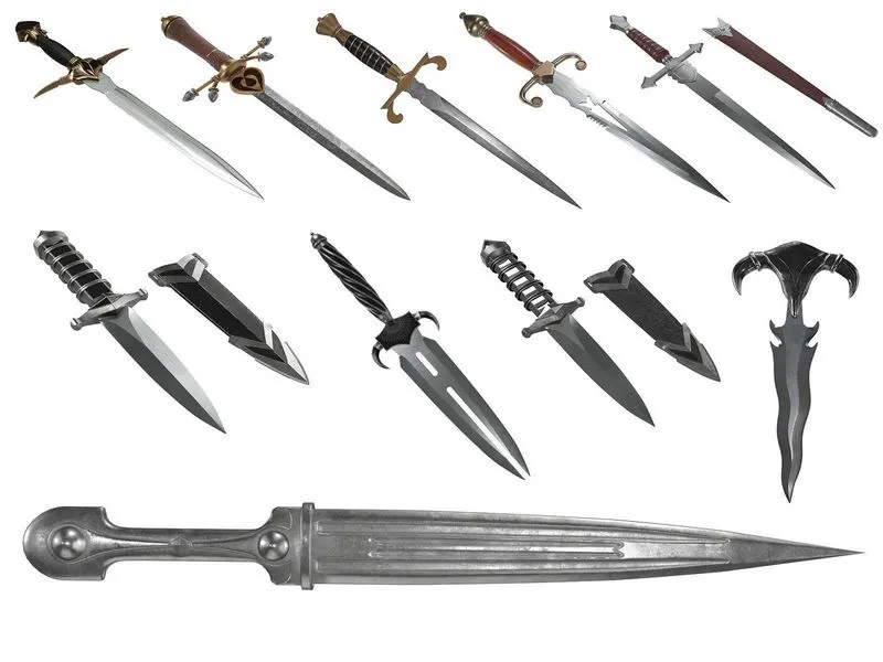 PBR Game 3D Models - Medieval Weapon Vol 01