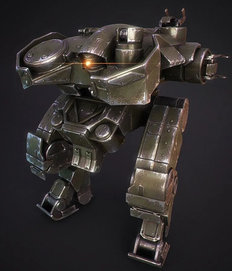 PBR Game 3D Models - Medium Mech