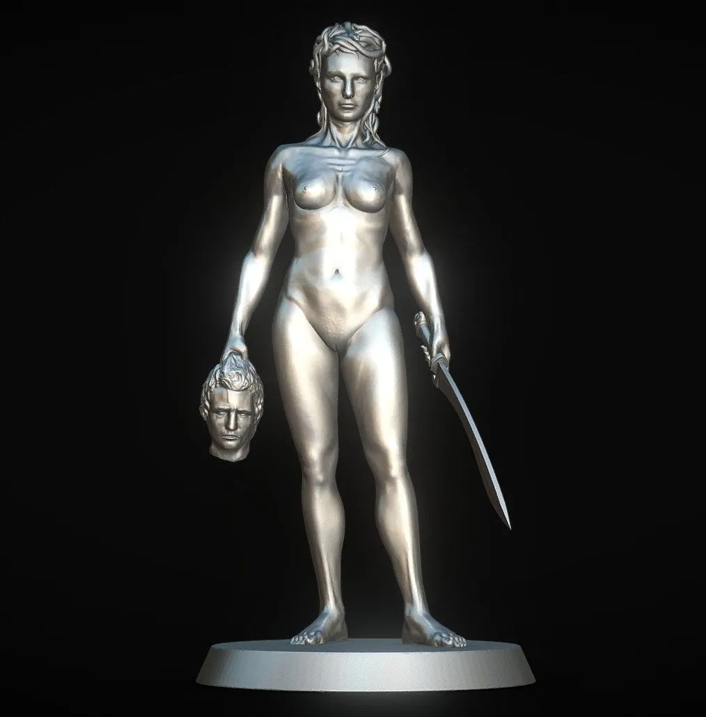 PBR Game 3D Models - Medusa With The Head Of Perseus Printable