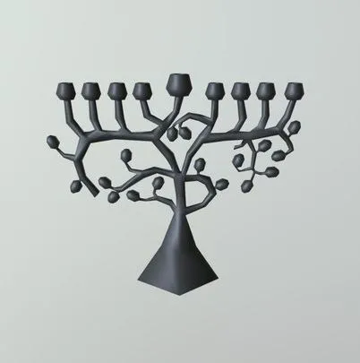 PBR Game 3D Models - Menorah