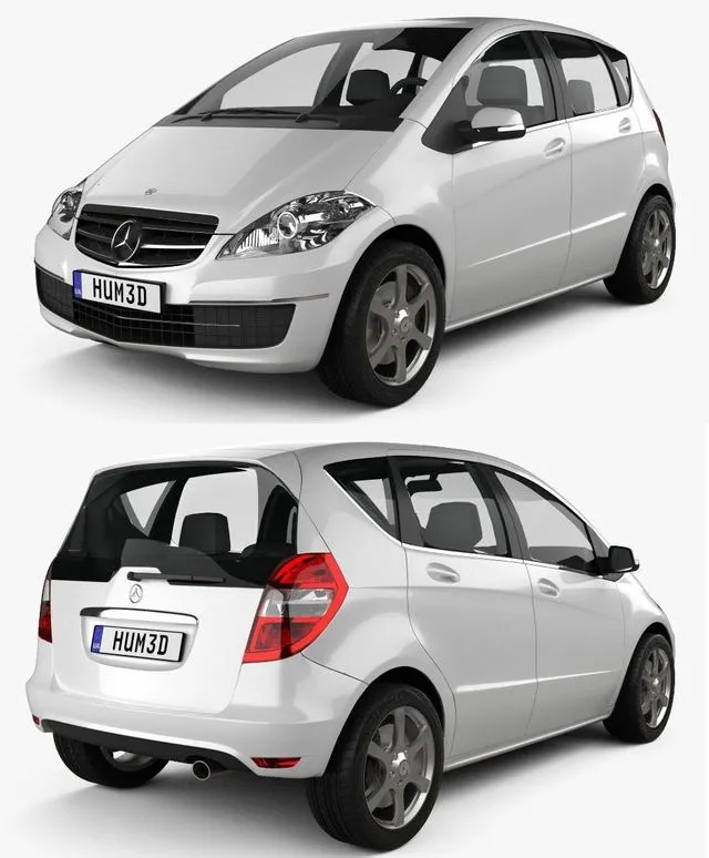 PBR Game 3D Models - Mercedes-Benz A-class W169 5-door 2010