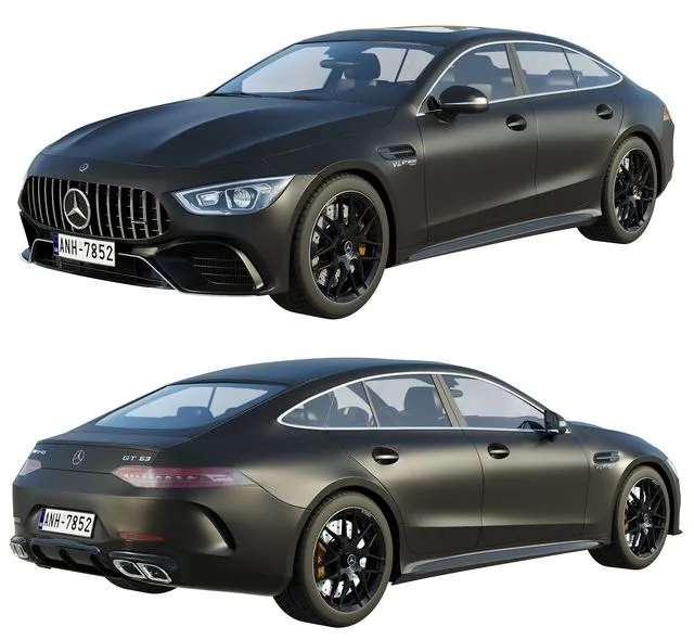 PBR Game 3D Models - Mercedes-Benz AMG GT 63 4-door Coupe