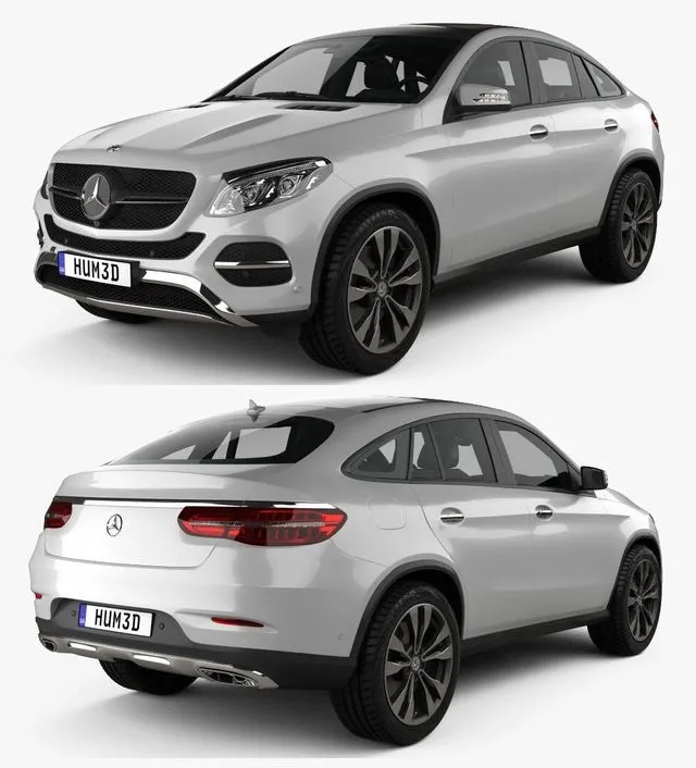 PBR Game 3D Models - Mercedes-Benz GLE-Class coupe 2014