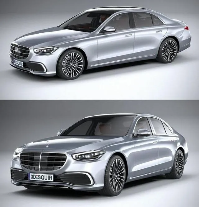 PBR Game 3D Models - Mercedes-Benz S-Class 2021