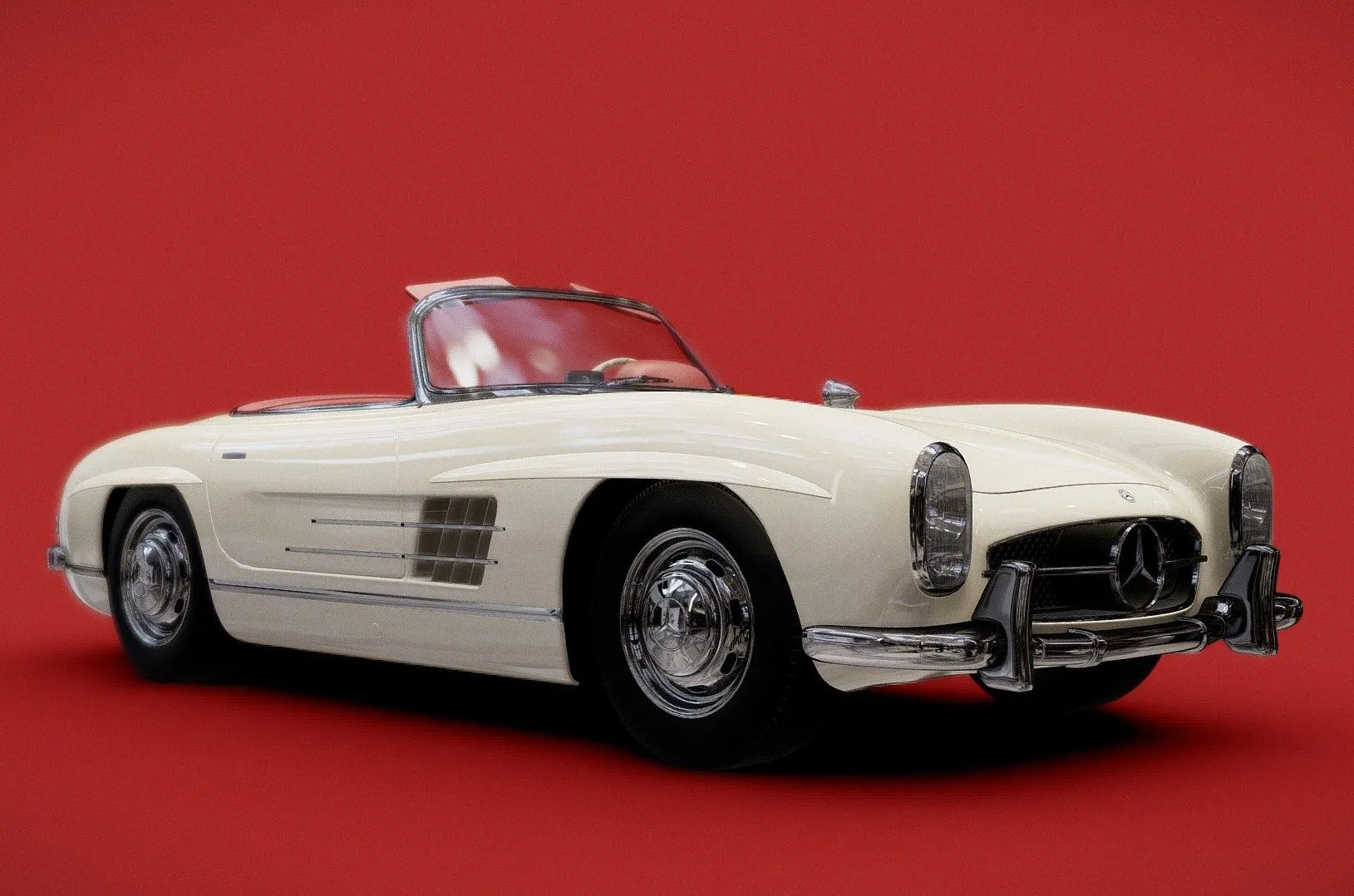 PBR Game 3D Models - Mercedes Benz Sl300 Roadster