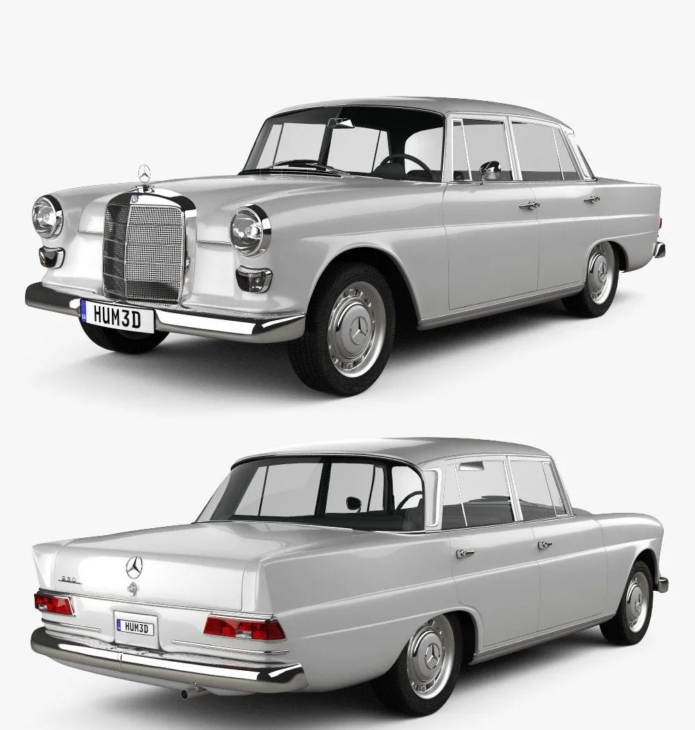 PBR Game 3D Models - Mercedes-Benz W110 1966