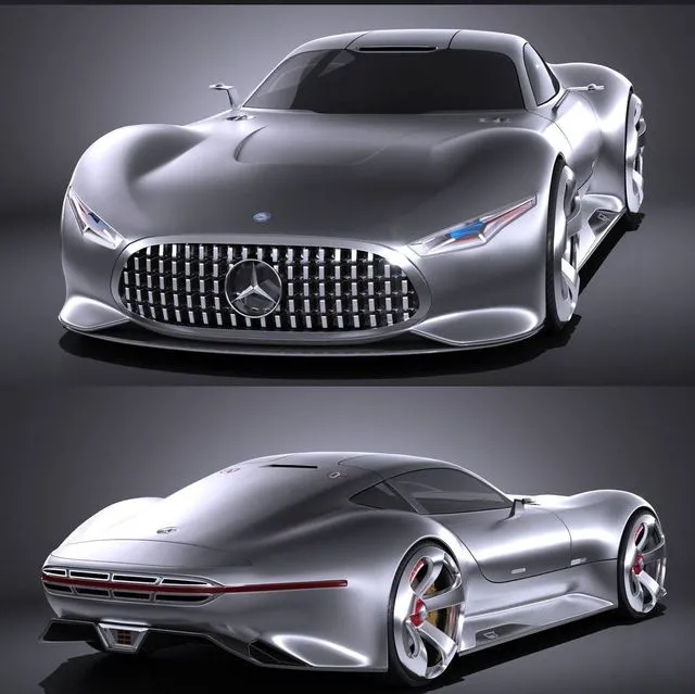 PBR Game 3D Models - Mercedes Vision Gran Turismo Concept