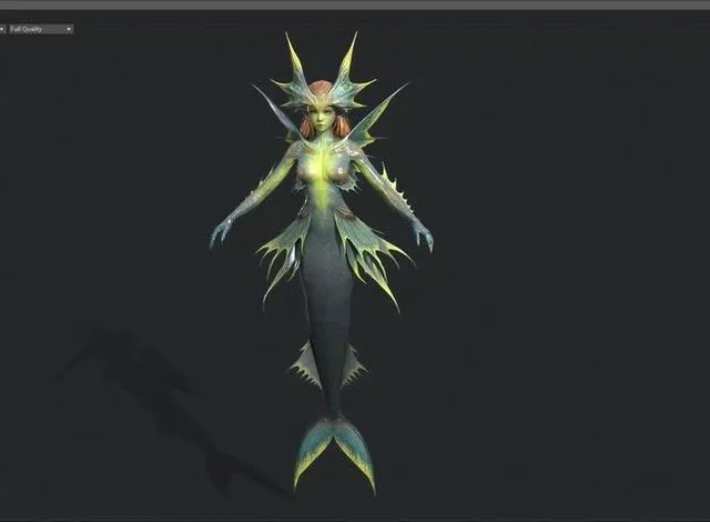PBR Game 3D Models - Mermaid