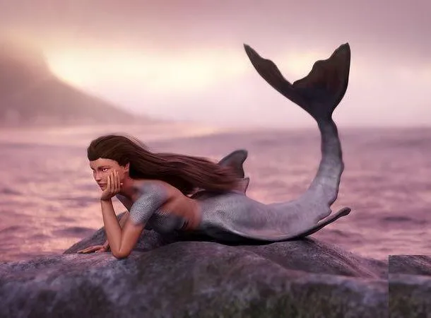 PBR Game 3D Models - Mermaid