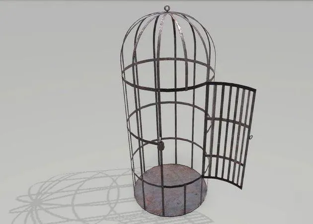 PBR Game 3D Models - Metal Cage 2