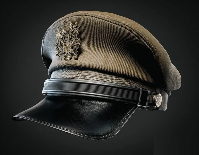 PBR Game 3D Models - Military Hat