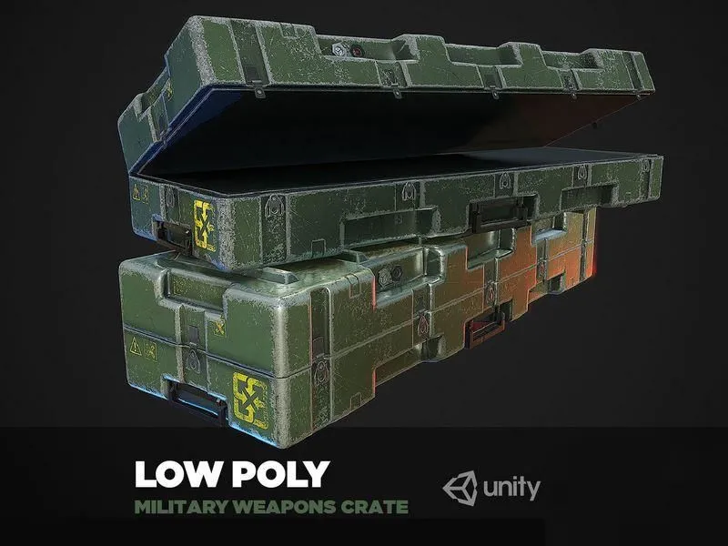 PBR Game 3D Models - Military Weapon Supplies Crate – Gun pelican case