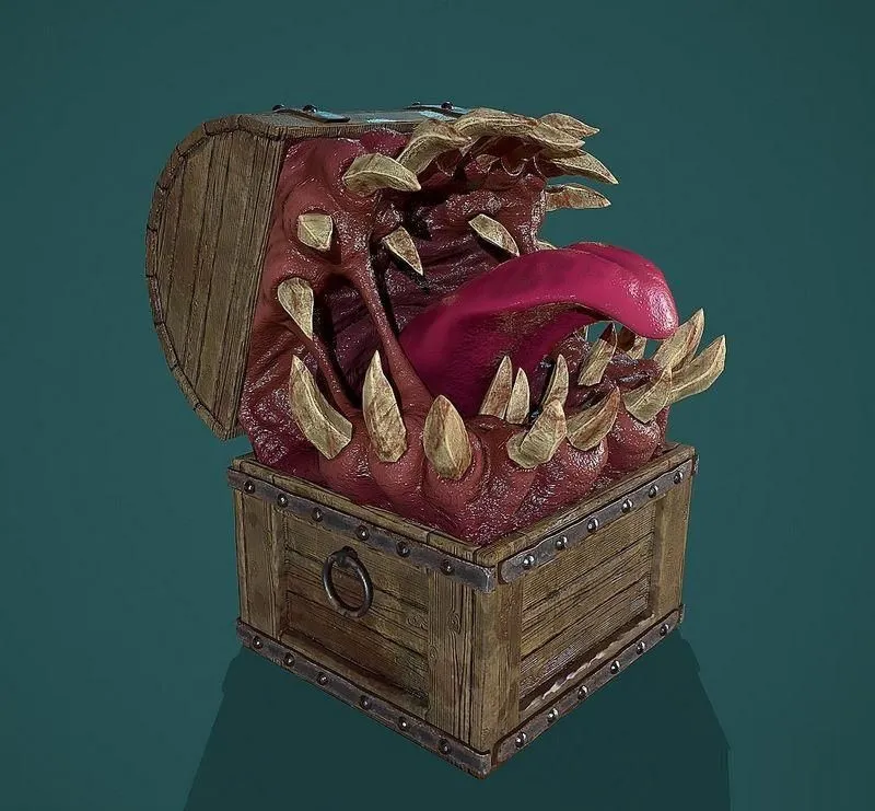 PBR Game 3D Models - Mimic chest