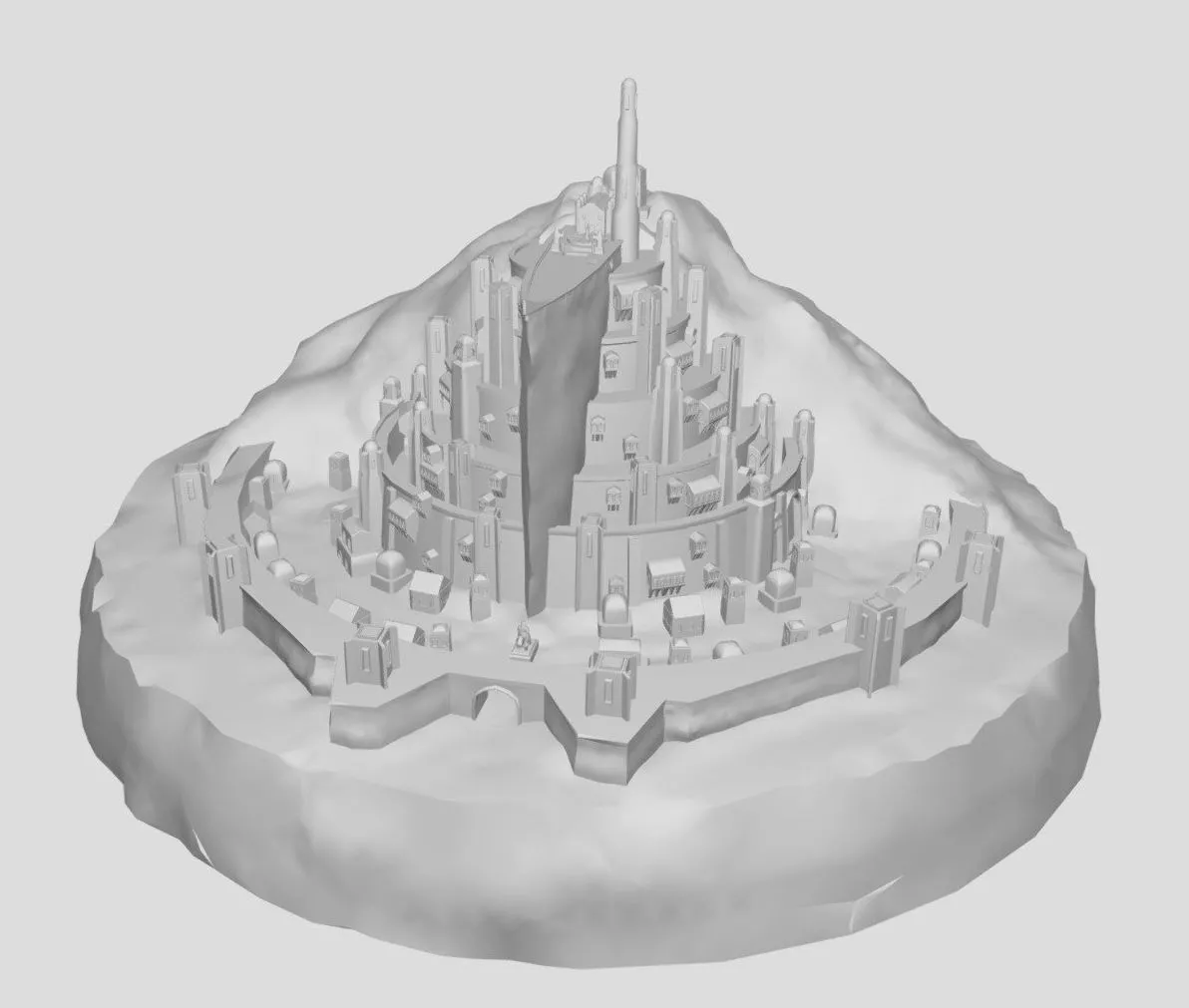 PBR Game 3D Models - Minas Tirith