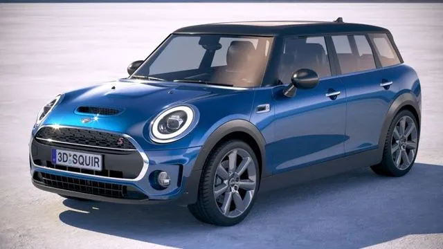 PBR Game 3D Models - Mini Cooper S Clubman 2019